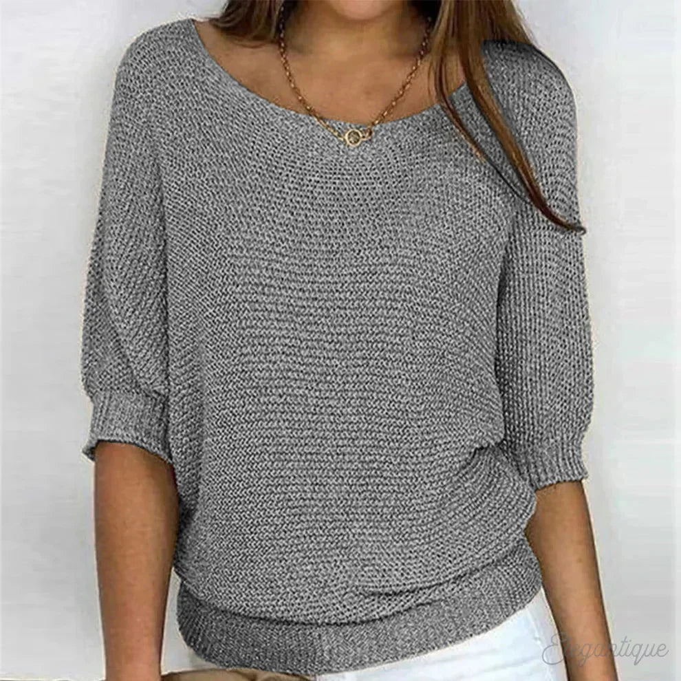 Short Sleeve Cotton Blend Sweater, image 7