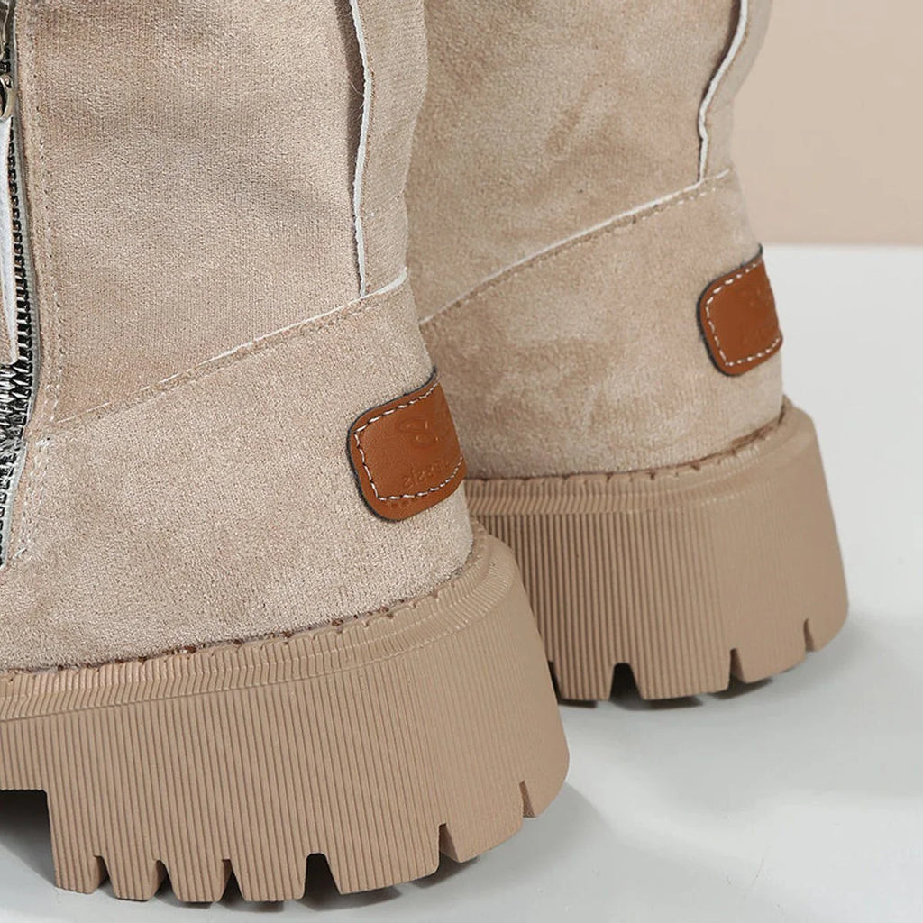 Fleece-Lined Platform Ankle Boots, image 6