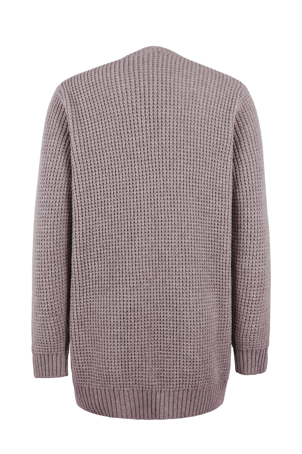 Open Front Waffle-Knit Cardigan, image 8