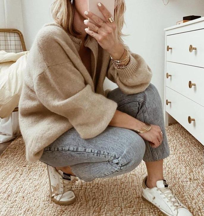 Oversized Fluffy Knit Cardigan, image 3