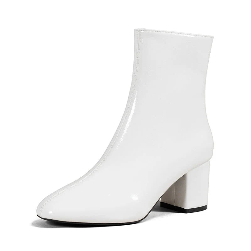 Pointed Toe Block Heel Ankle Boots, image 8