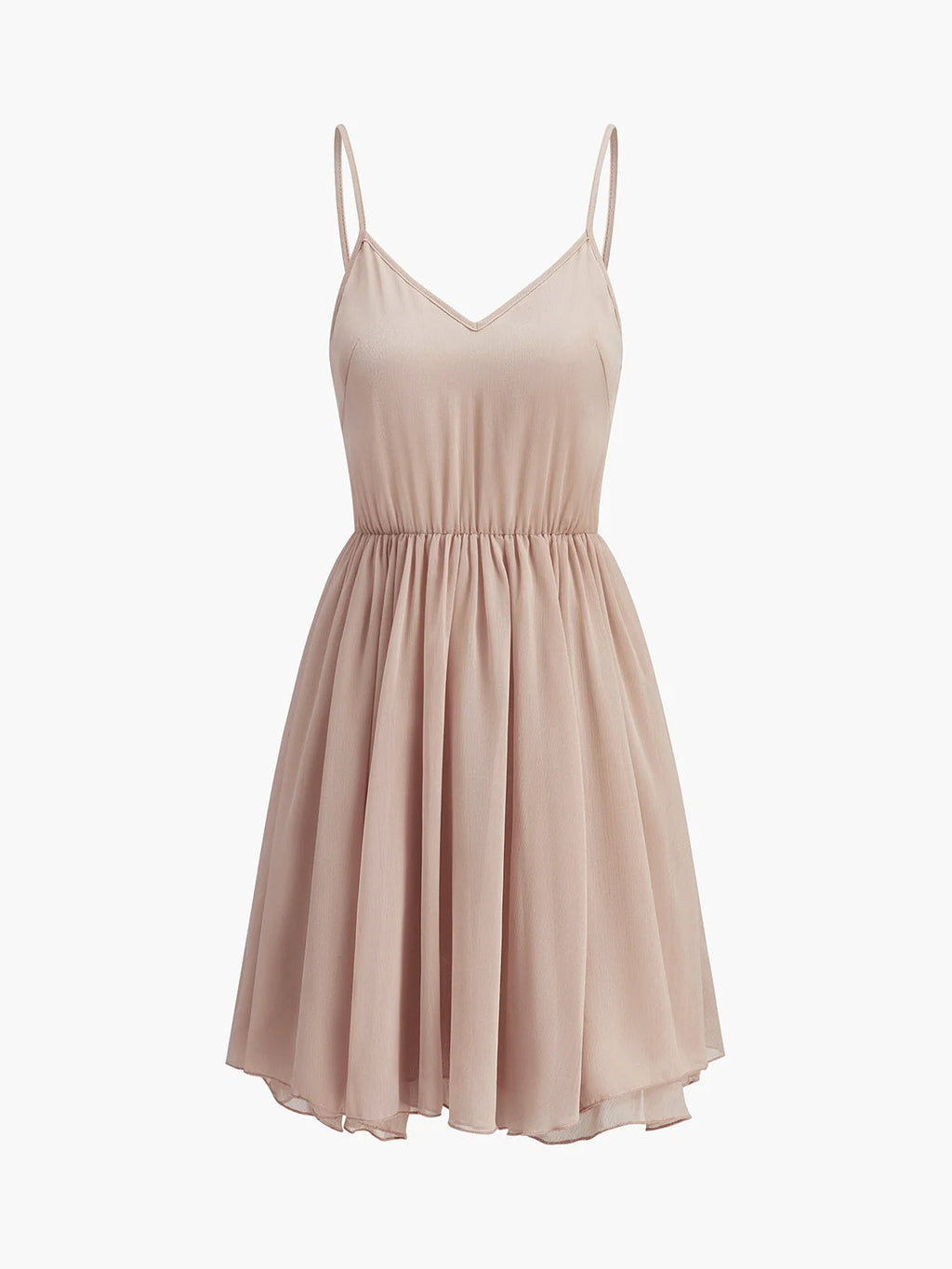 Chiffon Ruffle Mock Neck Dress, image 8