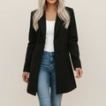 Wide Lapel Tailored Blazer