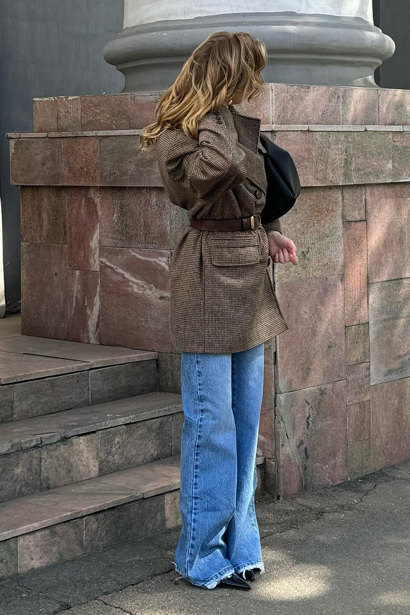 Structured Double-Breasted Tweed Coat, image 7