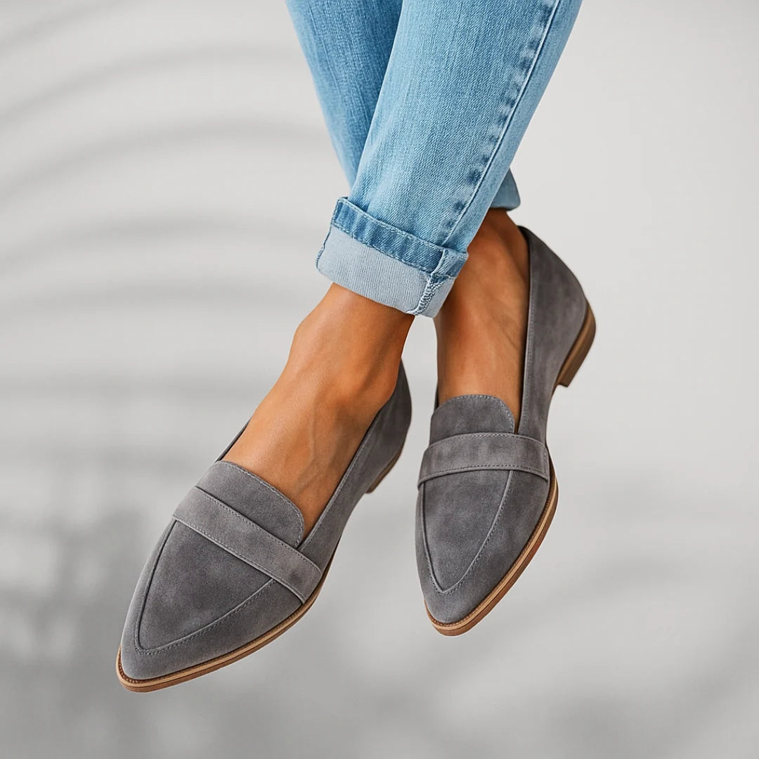 Pointed-Toe Penny Loafers, image 2