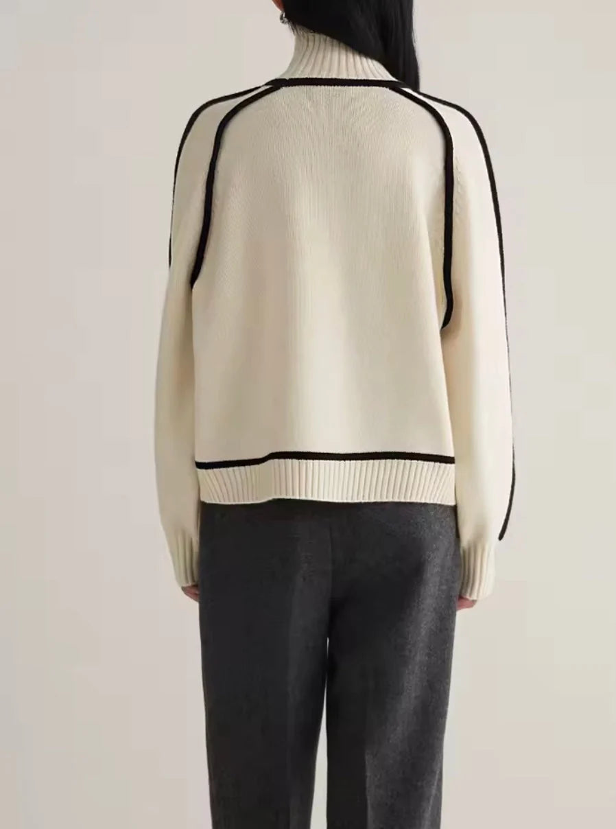 Color-Block Turtleneck Sweater, image 6