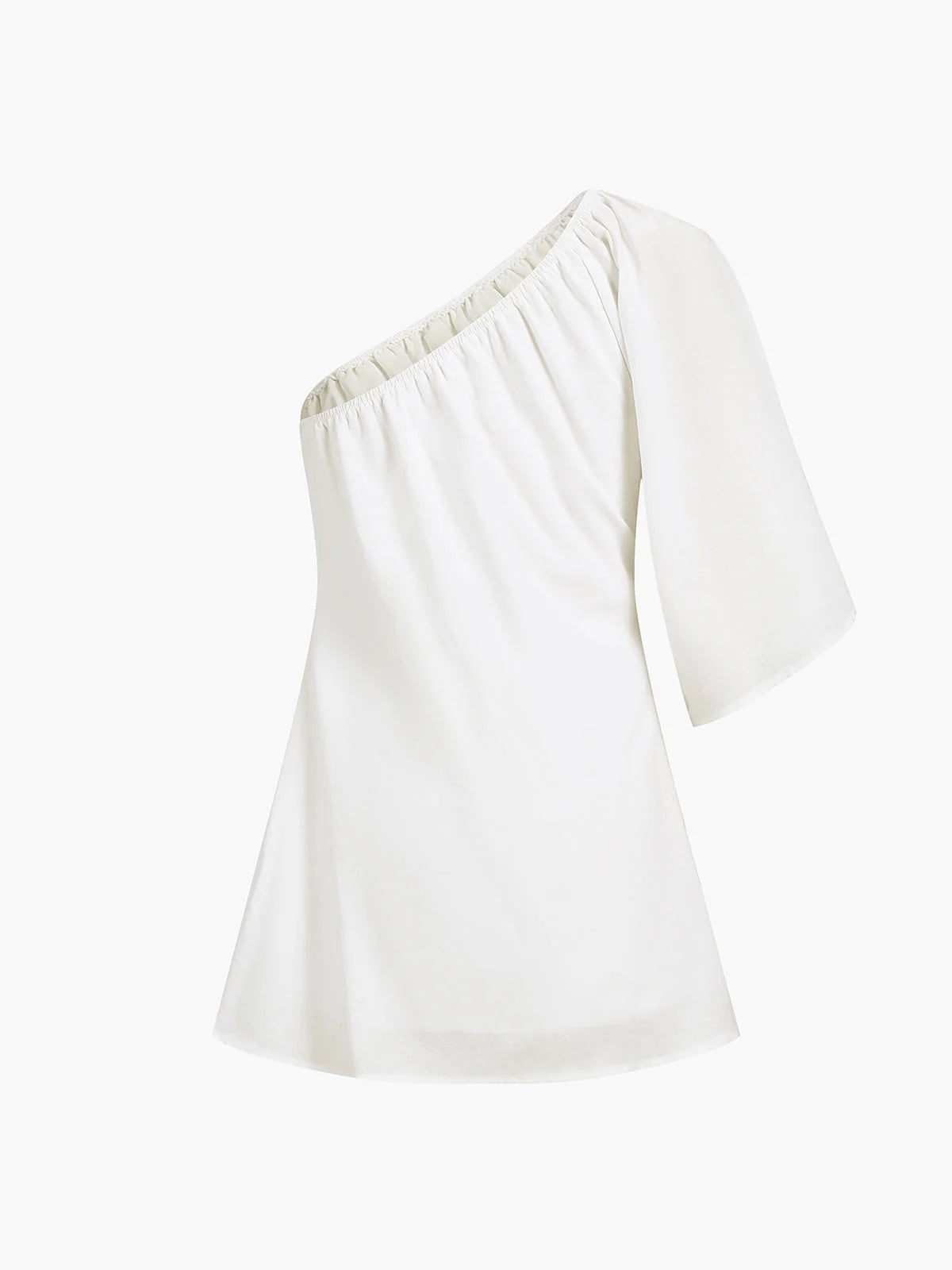 Cotton Linen One-Sleeve Dress, image 4