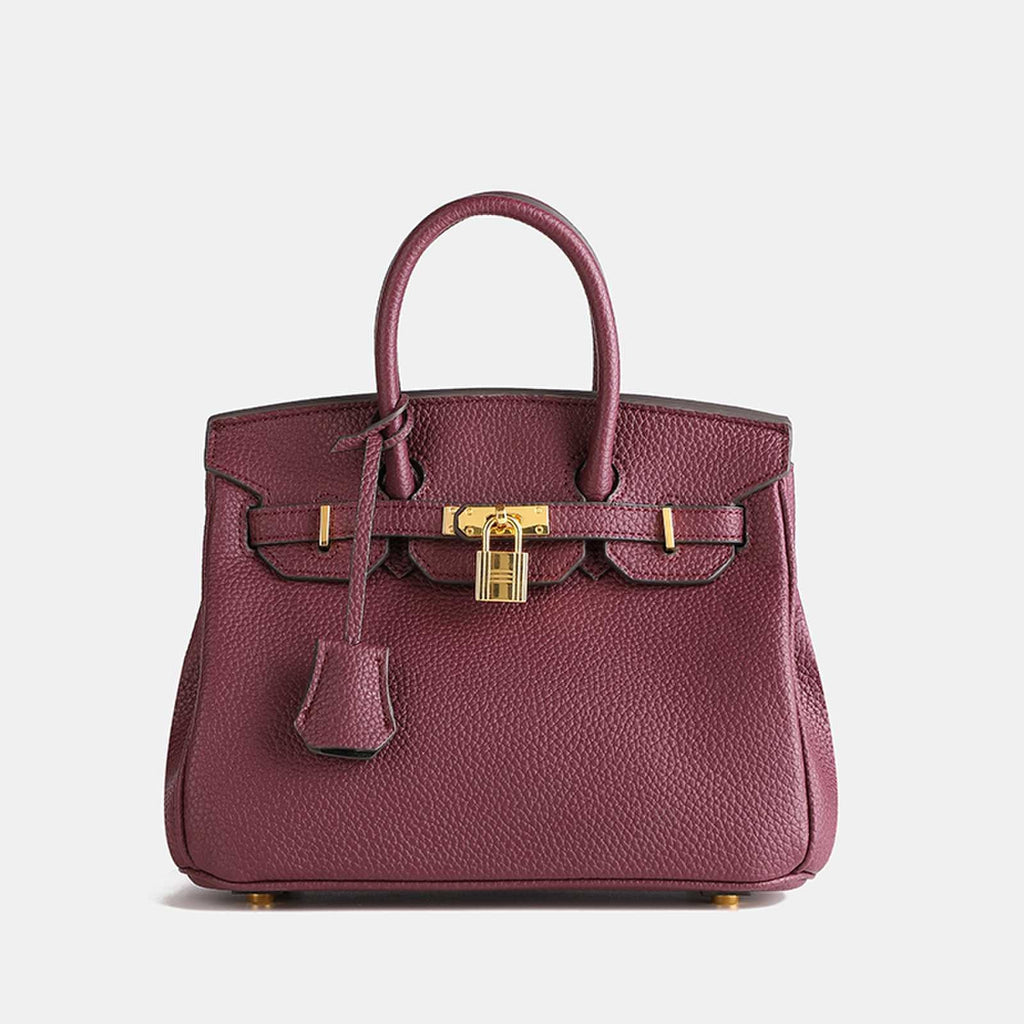 Structured Synthetic Leather Handbag, image 11