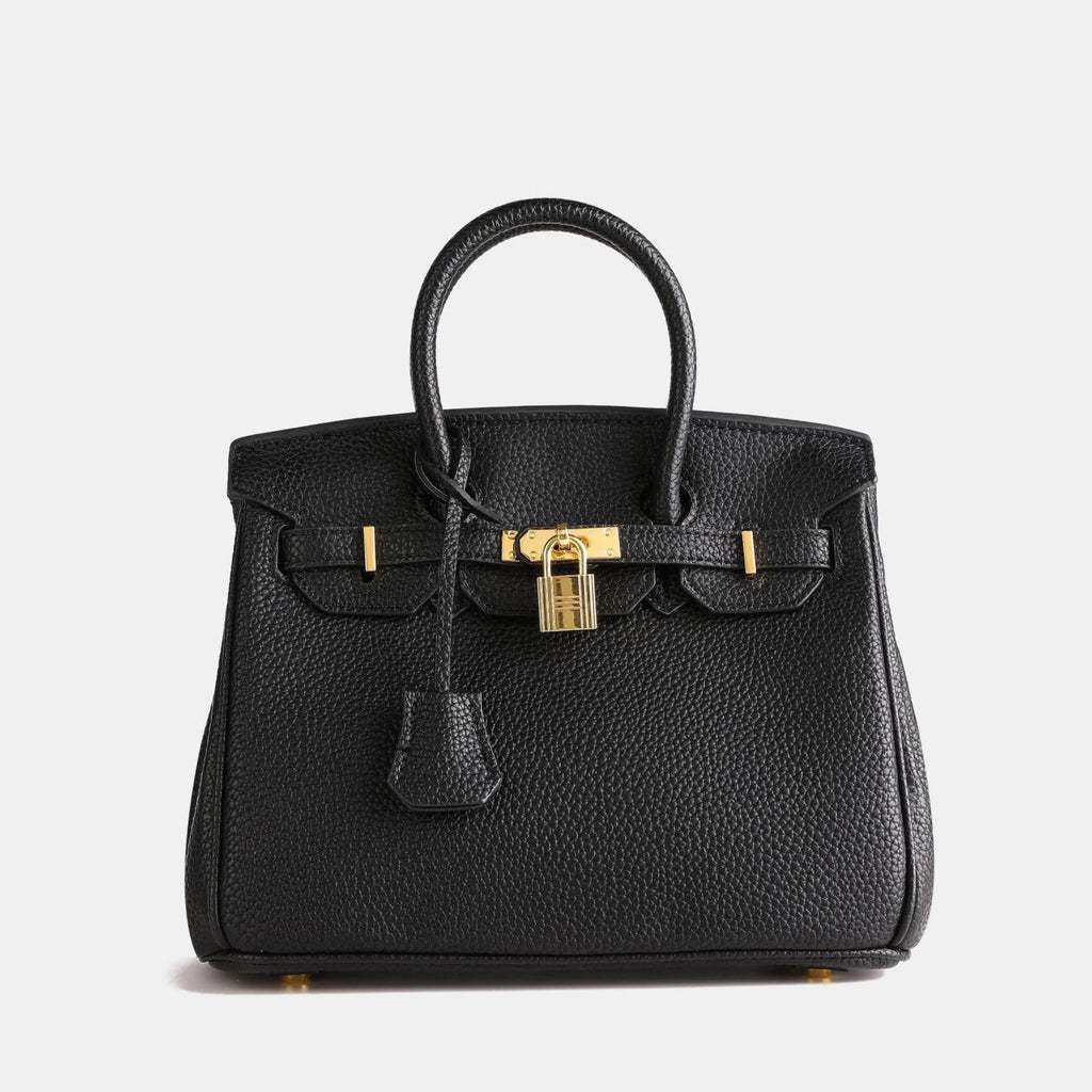 Structured Synthetic Leather Handbag, image 6