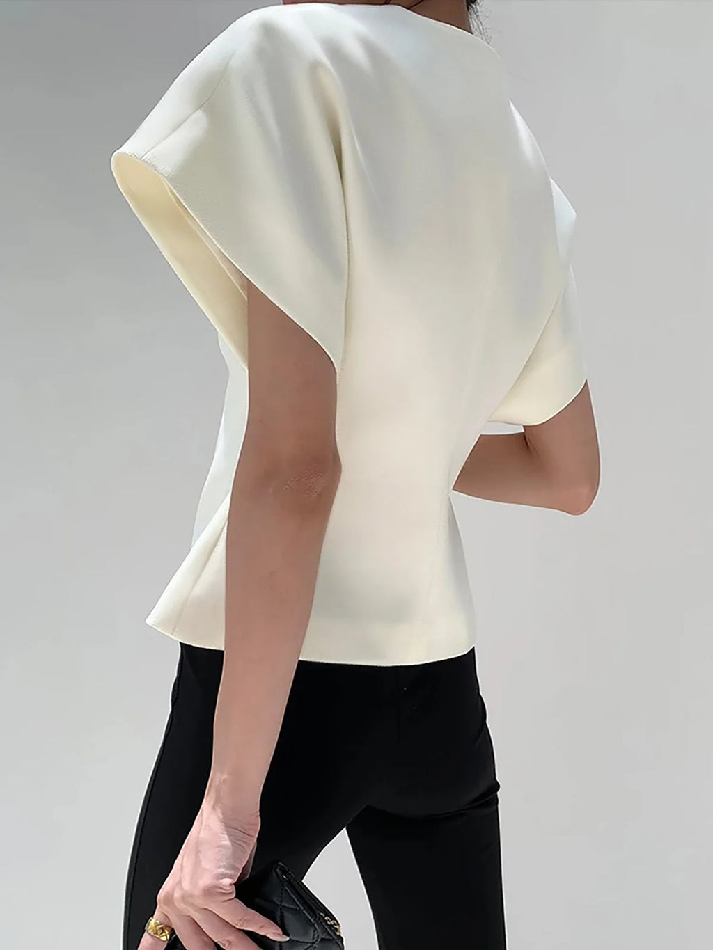 Woven V-Neck Sleeveless Blouse, image 5