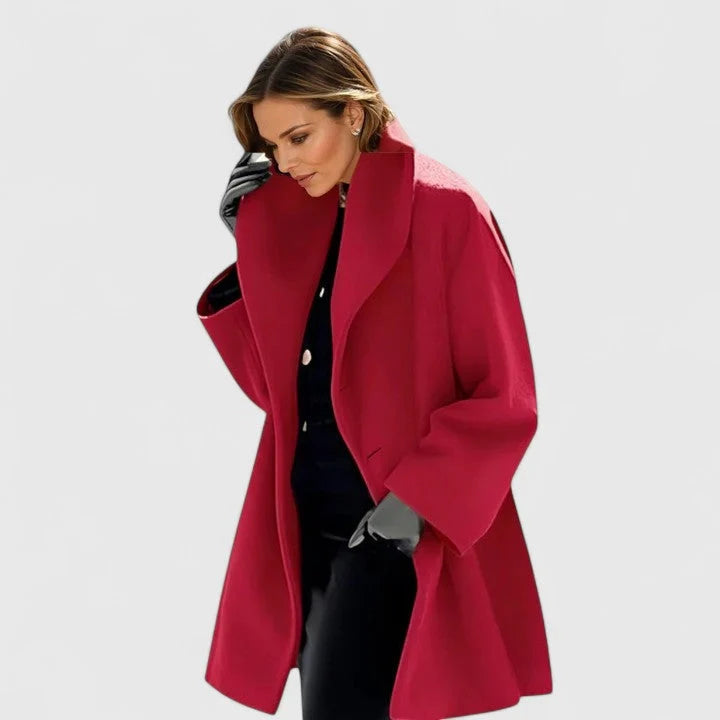 Oversized Shawl Collar Wool Coat, image 2