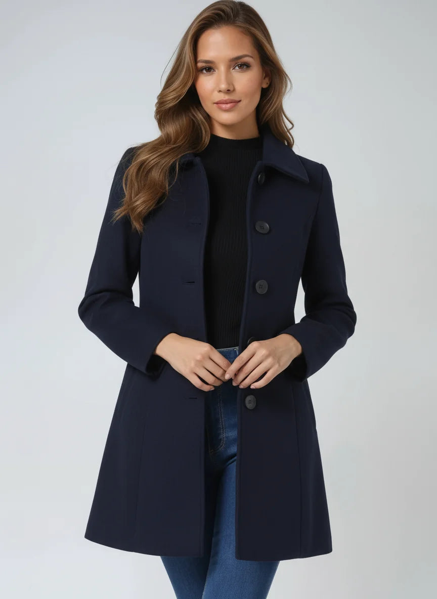 A-Line Lapel Midi Coat, image 6