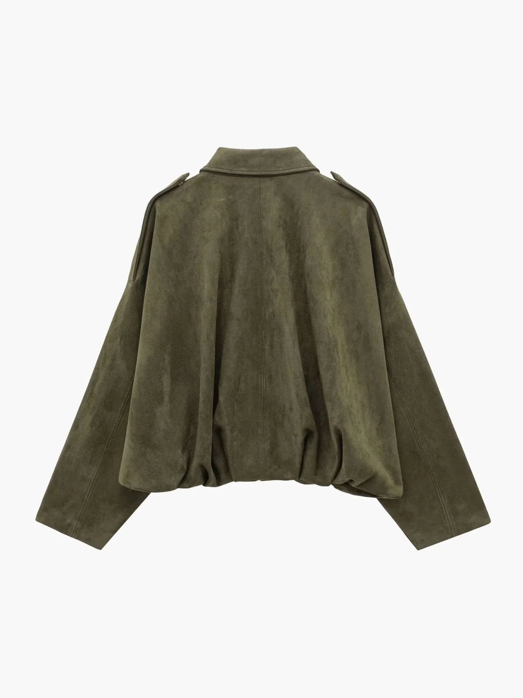 Faux Suede Bomber Jacket, image 2