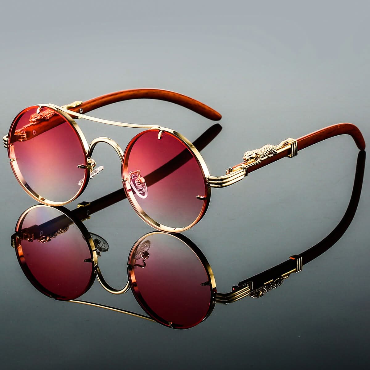Oval Metal Sunglasses, image 6