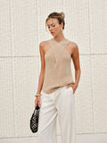 Cross-Over Collar Tank Top