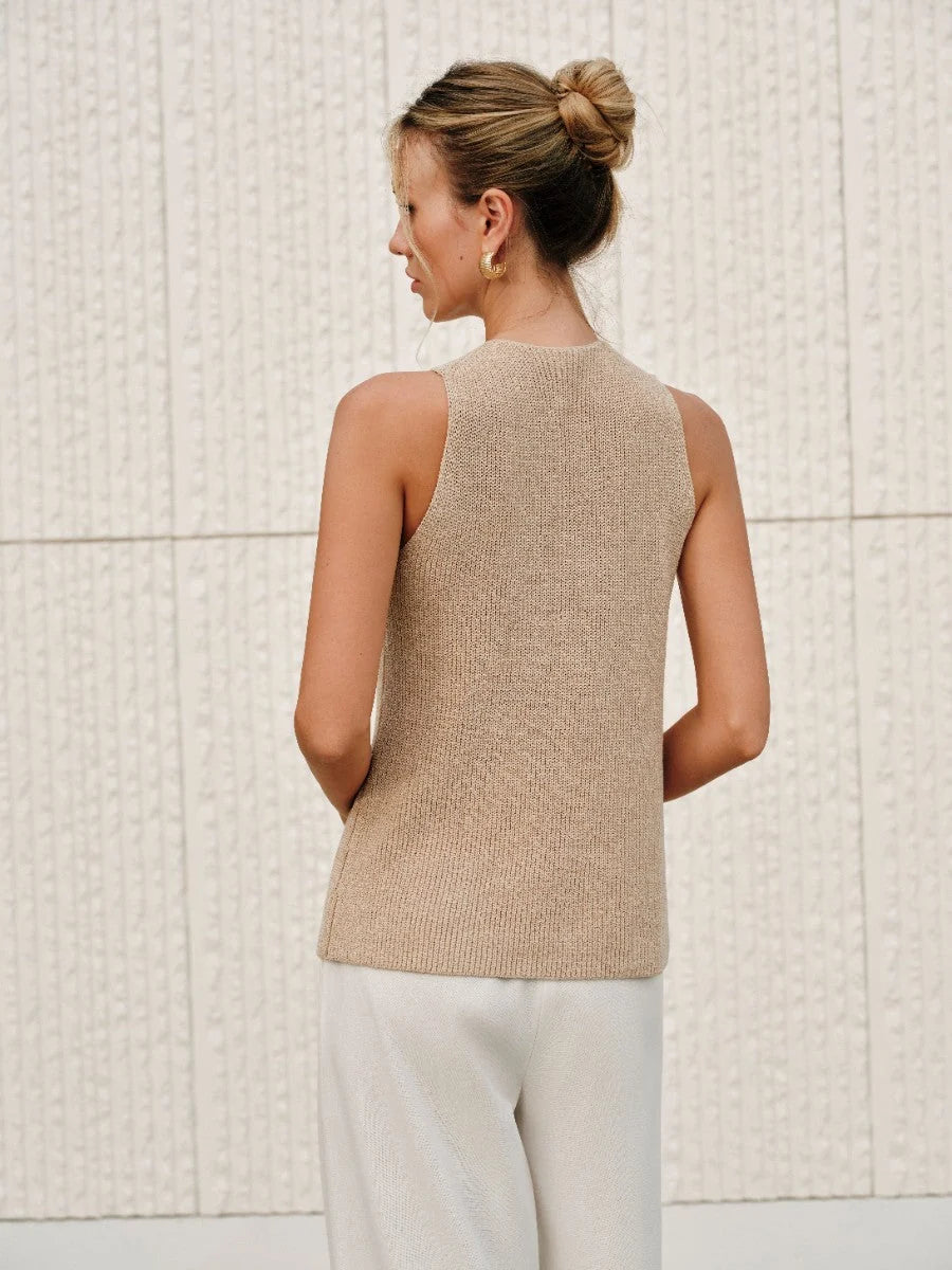 Cross-Over Collar Tank Top, image 6