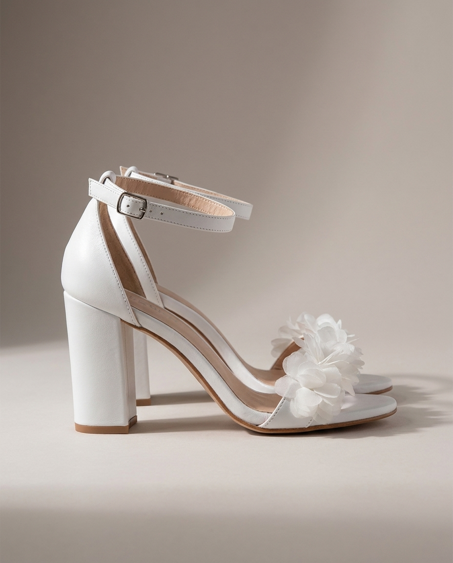 Floral Block Heel Sandals, image 3