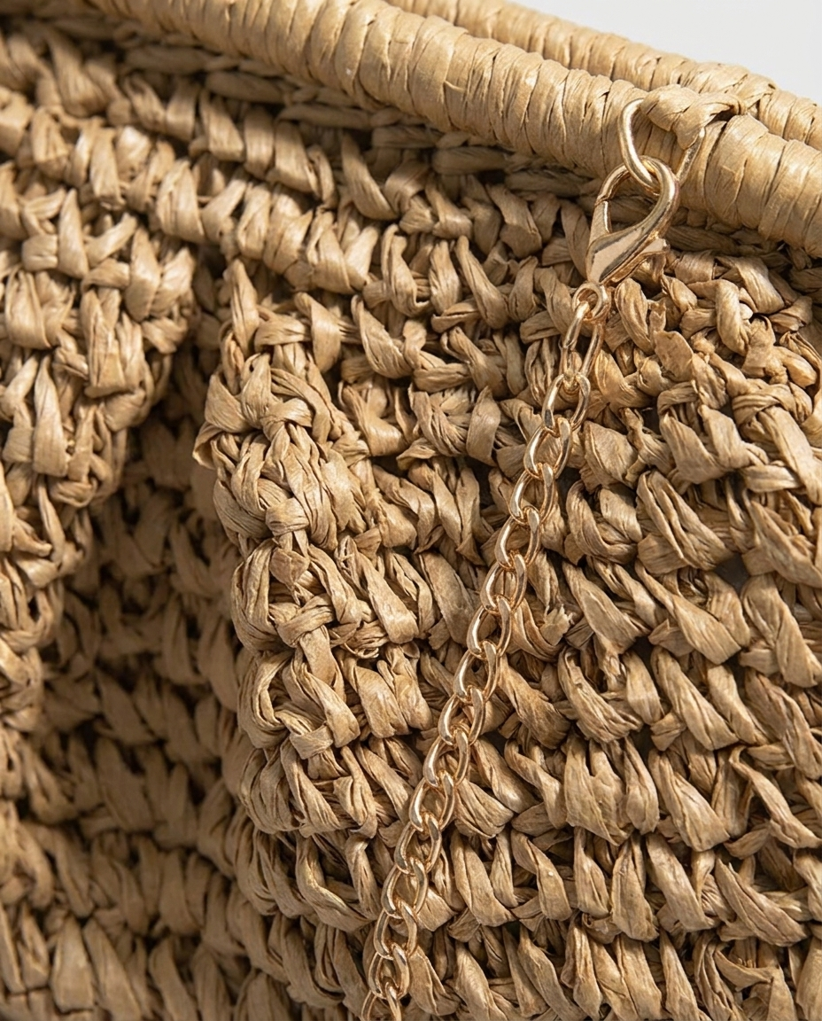 Woven Straw Clutch Bag, image 5