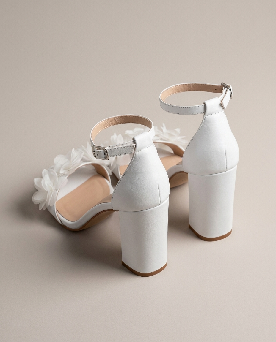Floral Block Heel Sandals, image 5