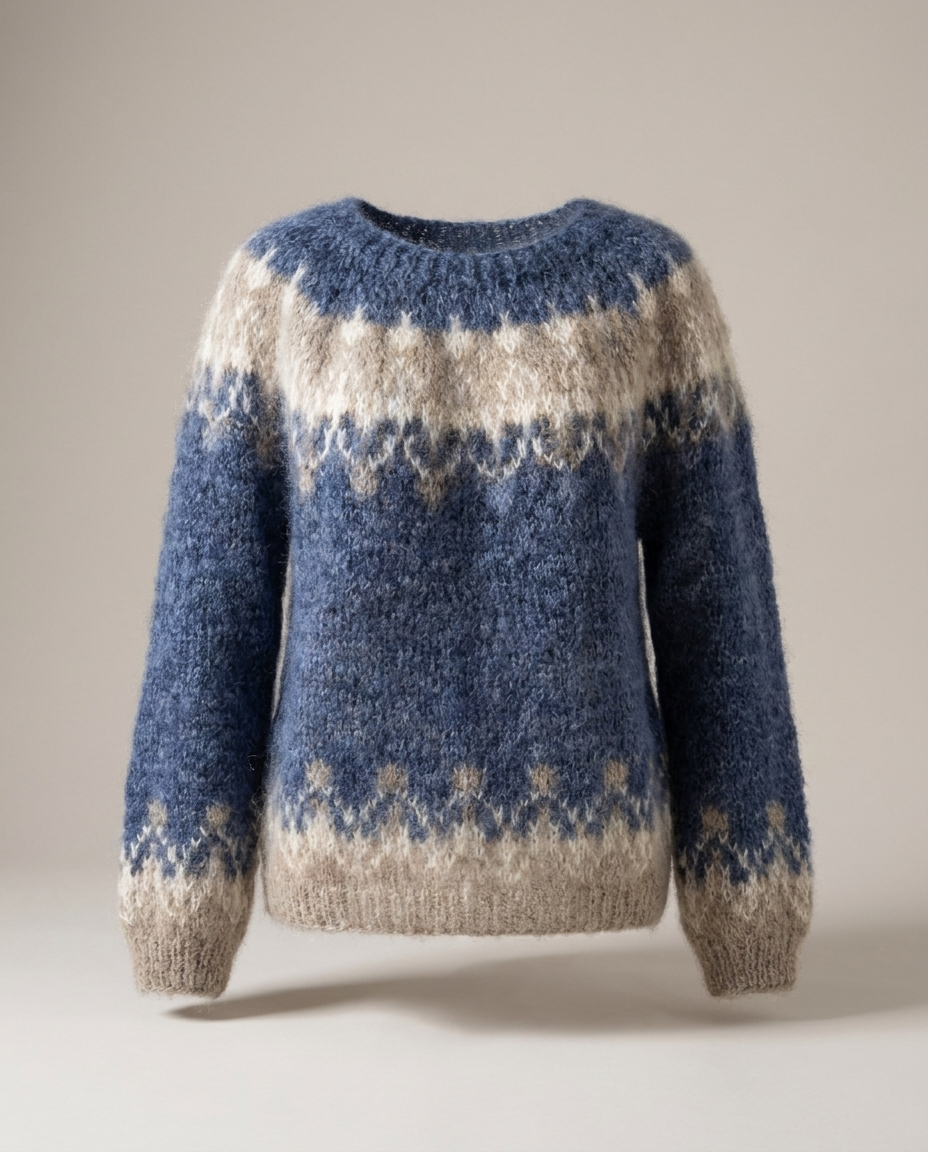 Nordic Patterned Yoke Sweater, image 5