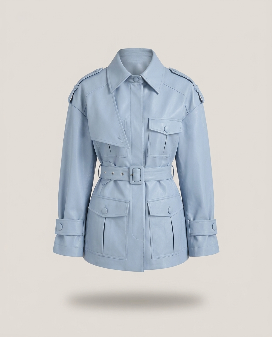 Lace-Up Trench Coat, image 4