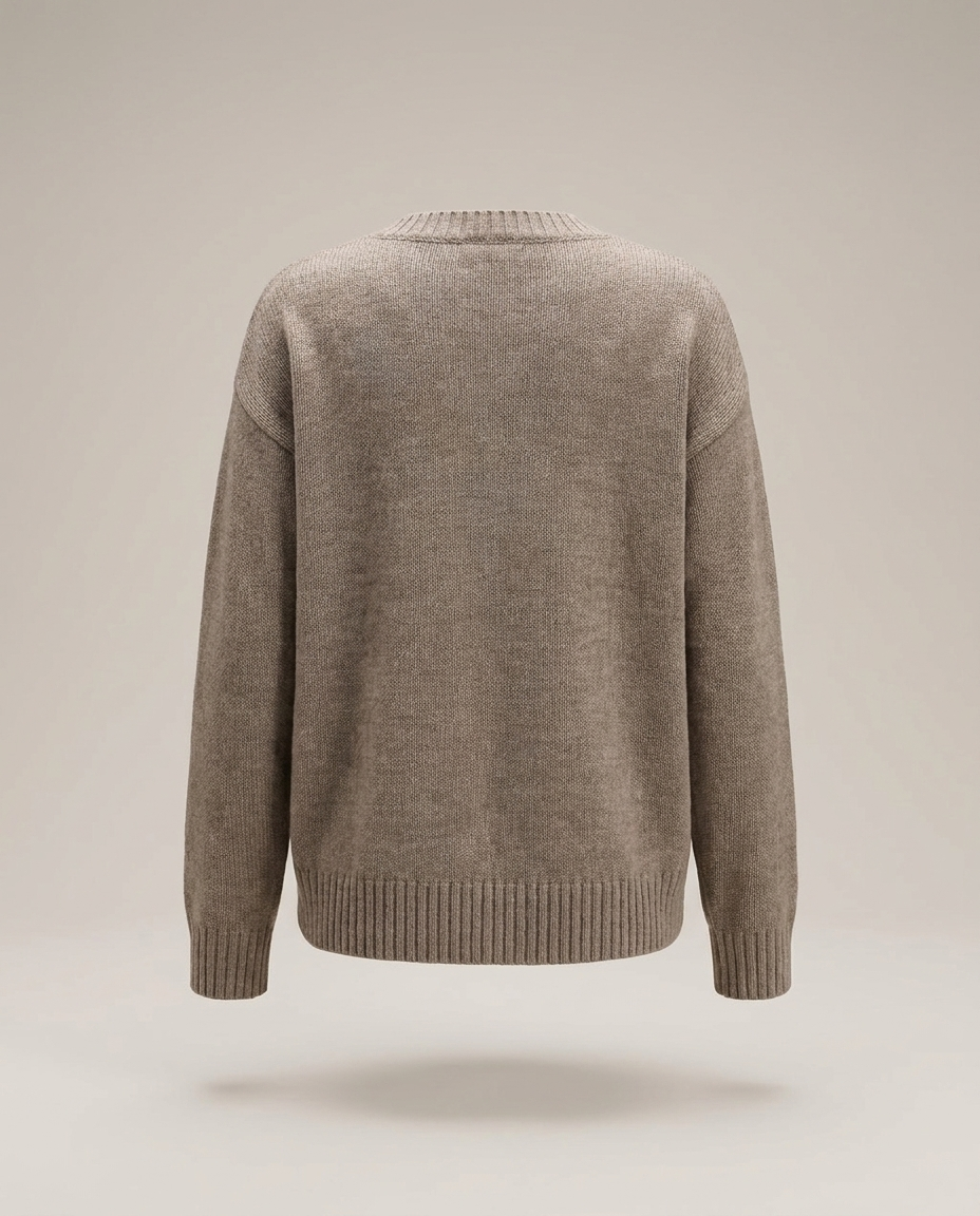 Relaxed Oversized V-Neck Jumper, image 3