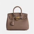 Structured Synthetic Leather Handbag