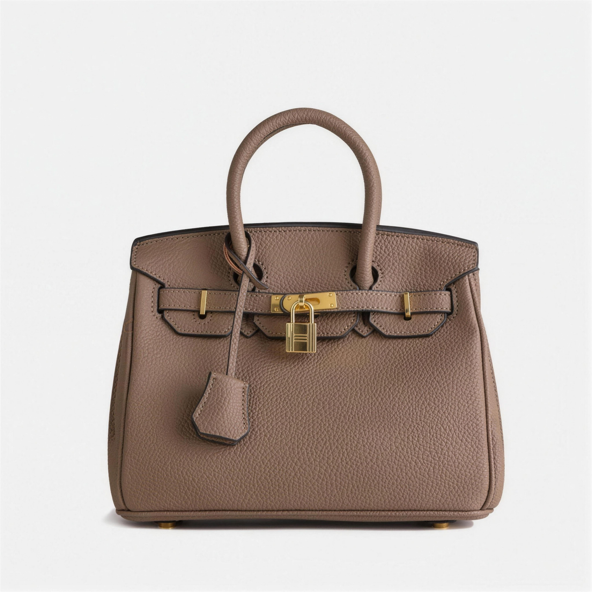 Structured Synthetic Leather Handbag