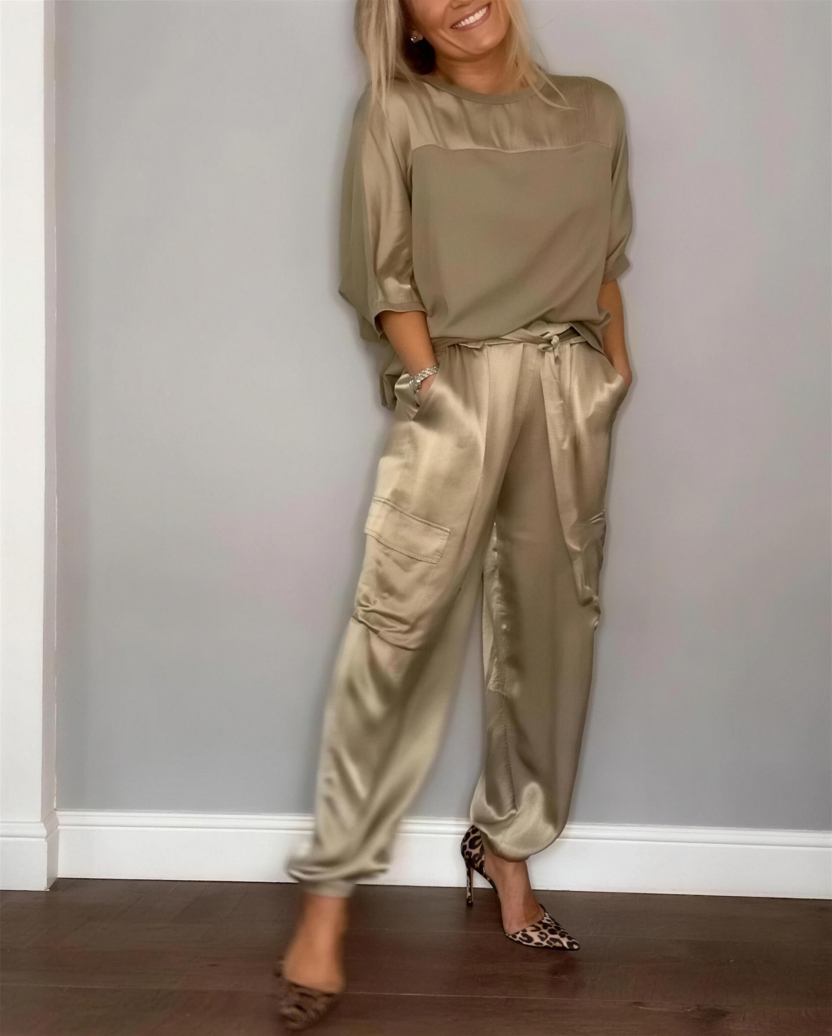Cotton Blend Two-Piece Set